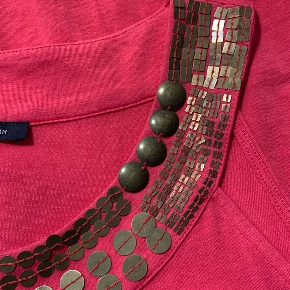 AK-Anne Klein Tank With Embellished Neckline - Picture 4 of 6